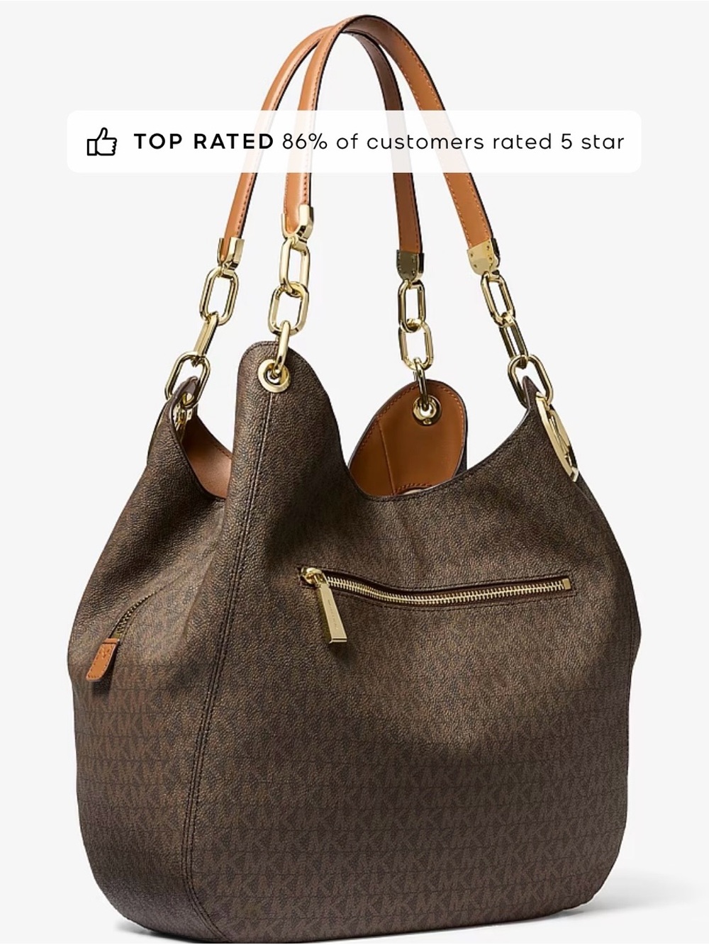 Michael Kors Lillie Large Signature Logo Shoulder Bag